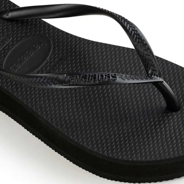 HAVAIANAS SLIM FLAT FORM Dámske žabky, čierna, veľkosť 43/44