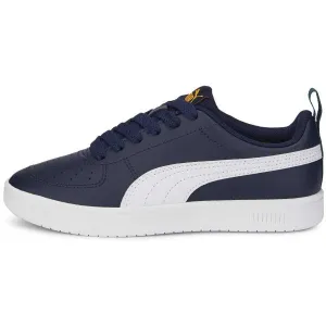 Puma RICKIE JR Detská obuv na voľný čas, tmavo modrá, veľkosť 39