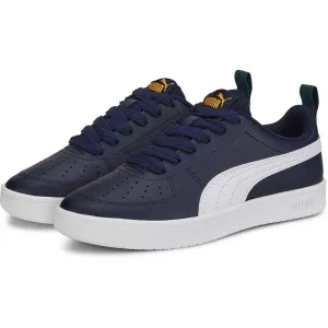 Puma RICKIE JR Detská obuv na voľný čas, tmavo modrá, veľkosť 39