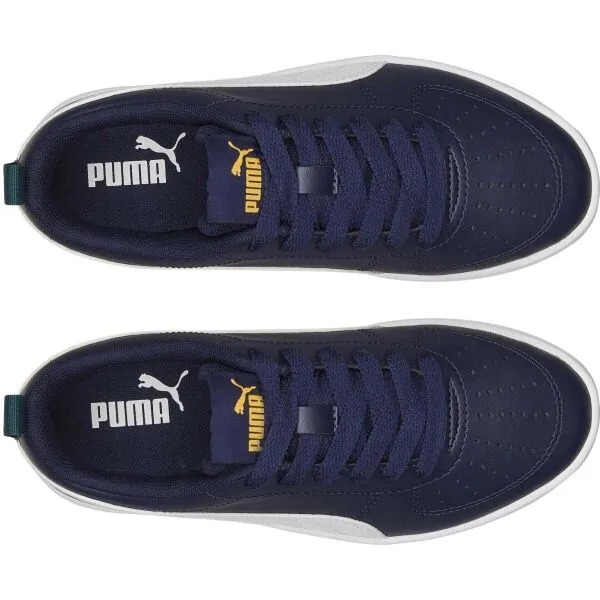 Puma RICKIE JR Detská obuv na voľný čas, tmavo modrá, veľkosť 39