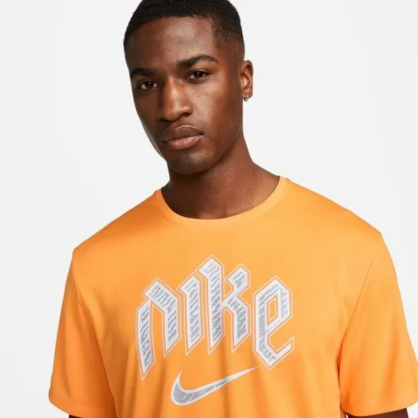 Nike DF RUN DVN MILER SS Pánske tričko, oranžová, veľkosť