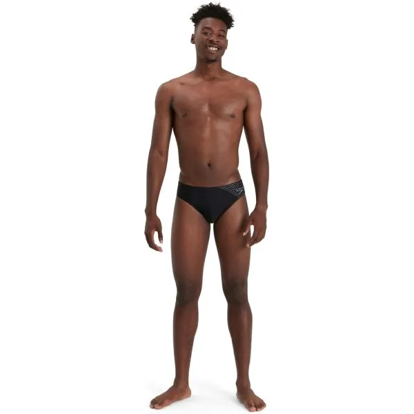 Speedo MEDLEY LOGO 7CM BRIEF Pánske plavky, čierna, veľkosť