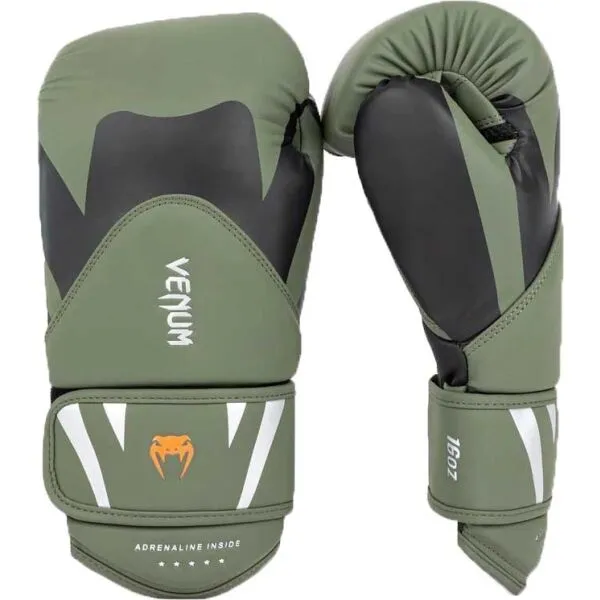 Venum CHALLENGER 4.0 BOXING GLOVES Boxerské rukavice, khaki, veľkosť