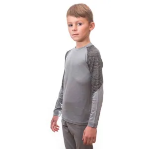 Sensor MERINO IMPRESS SET Detská vlnená funkčná bielizeň, sivá, veľkosť