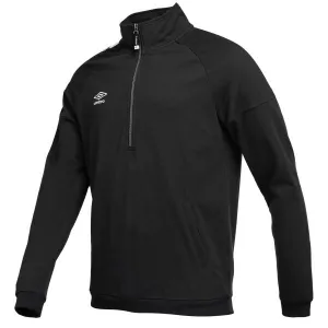 Umbro PIERS Pánska mikina s krátkym zipsom, čierna, veľkosť
