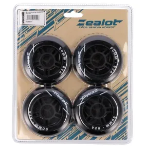 Zealot INLINE WHEELS 4 PACK 90-82A Set in-line koliesok, čierna, veľkosť