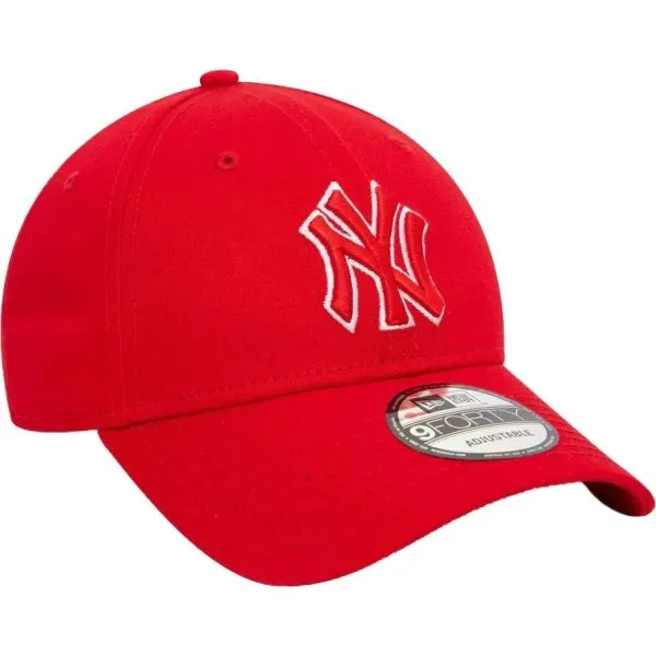 New Era TEAM OUTLINE NEW YORK YANKEES 9FORTY Šiltovka, červená, veľkosť UNI