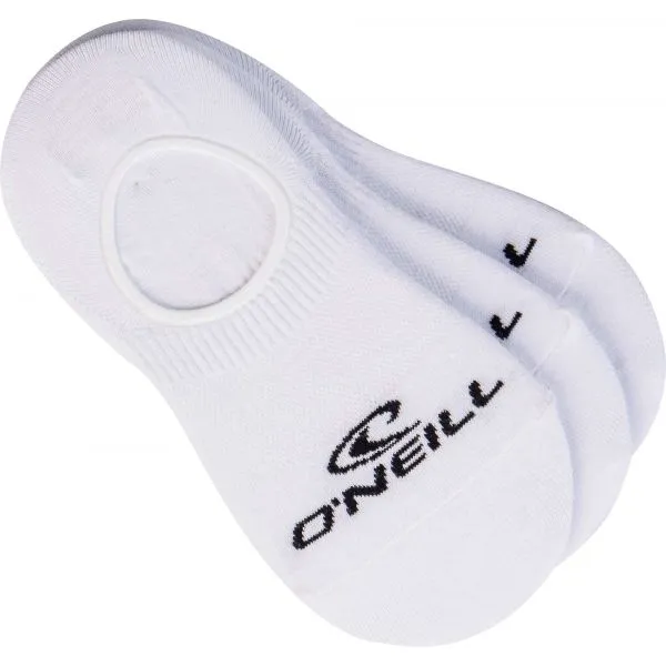 O'Neill FOOTIE 3PK Unisex ponožky, biela, veľkosť 43-46