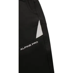 ALPINE PRO KILETO Detské nohavice, čierna, veľkosť 104-110