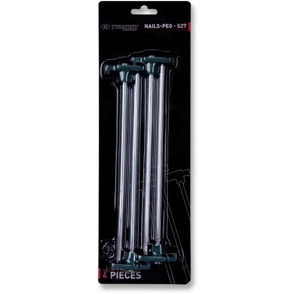 TRIMM NAILS-PEG-S27 (4PCS) Stanový kolík, strieborná, veľkosť