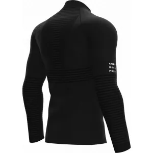 Compressport SEAMLESS ZIP SWEATSHIRT Pánska športová mikina, čierna, veľkosť