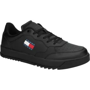 Tommy Hilfiger RETRO BASKET ESSENTIAL Pánske tenisky, čierna, veľkosť