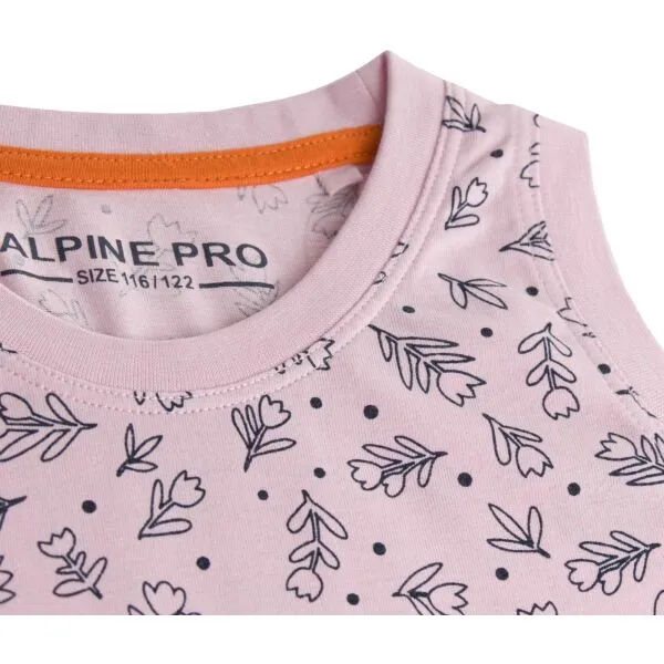ALPINE PRO ZELO Dievčenské šaty, ružová, veľkosť 116-122