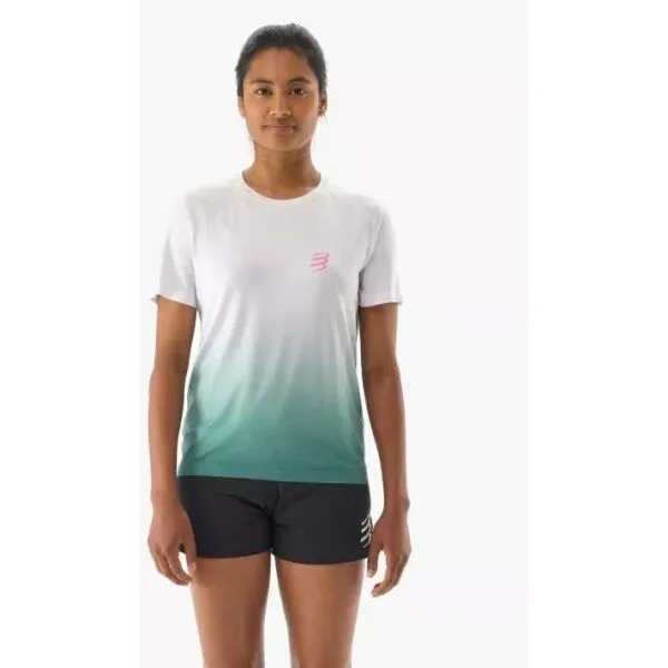 Compressport PERFORMANCE SS TSHIRT W Dámske bežecké tričko, biela, veľkosť