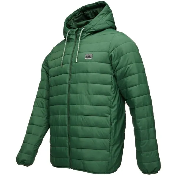 Quiksilver SCALY HOOD Pánska bunda, tmavo zelená, veľkosť