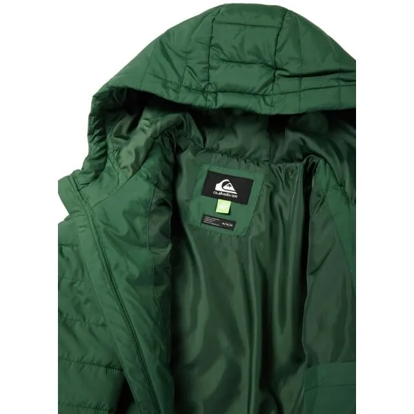 Quiksilver SCALY HOOD Pánska bunda, tmavo zelená, veľkosť