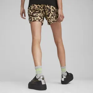 Puma ESSENTIALS+ ANIMAL 5 AOP SHORTS Dámske kraťasy, béžová, veľkosť