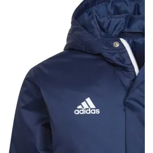 adidas ENT22 STAD JKTY Juniorská futbalová bunda, tmavo modrá, veľkosť
