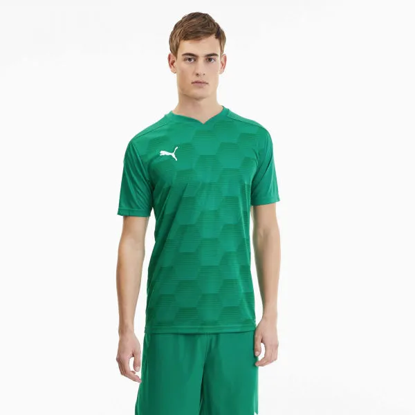 Puma TEAMFINAL 21 GRAPHIC JERSEY Pánske športové tričko, zelená, veľkosť