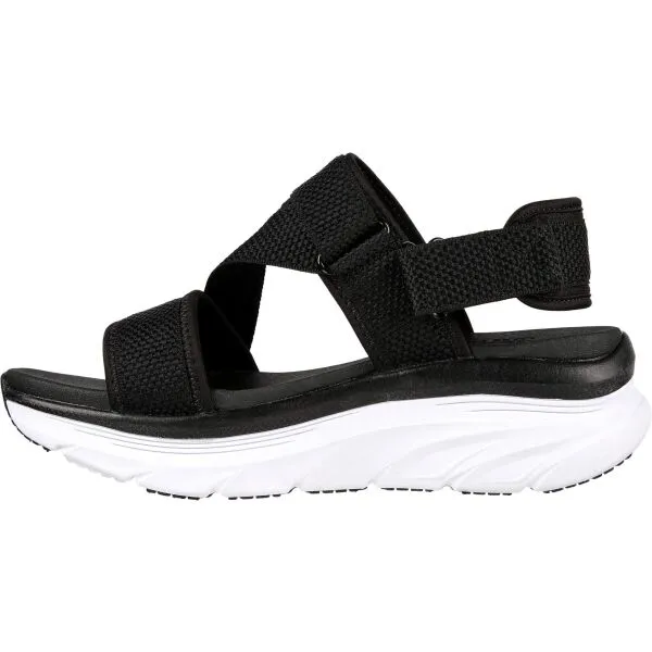 Skechers D'LUX WALKER - KIND MIND Dámske sandále, čierna, veľkosť