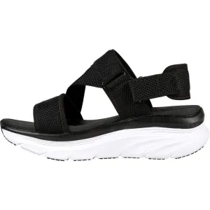Skechers D'LUX WALKER - KIND MIND Dámske sandále, čierna, veľkosť
