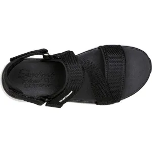 Skechers D'LUX WALKER - KIND MIND Dámske sandále, čierna, veľkosť