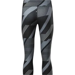 Reebok WOR TRAIN AOP CAPRI Dámske legíny, čierna, veľkosť