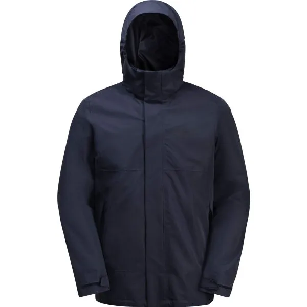 Jack Wolfskin LUNTAL 3IN1 M Pánska zateplená bunda, tmavo modrá, veľkosť