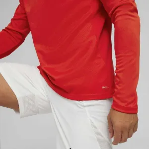 Puma TEAMFINAL TRAINING 1/4 ZIP Pánske futbalové tričko, červená, veľkosť