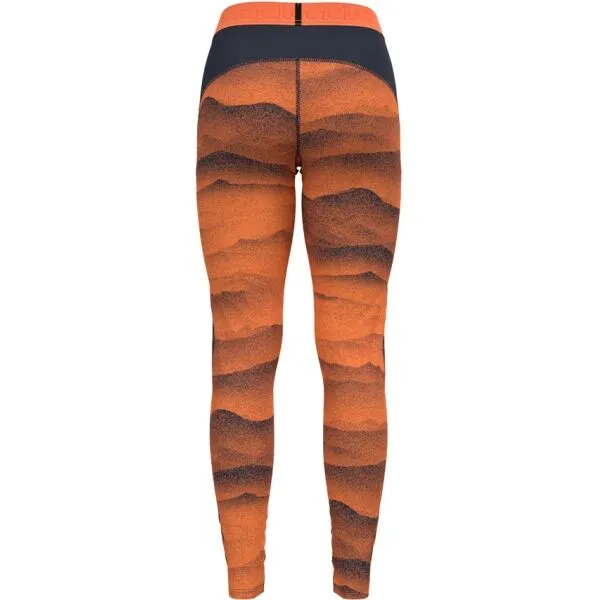 Dámske funkčné legíny Odlo Whistler Eco BL Bottom Long - live wire/india ink