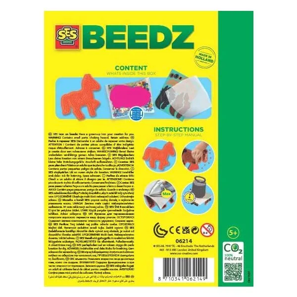 SES - Zažehľovacie koráliky - kone, 1200 ks