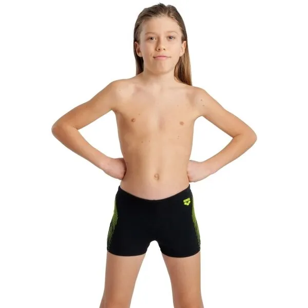 Juniorské plavecké boxerky ARENA BOYS SWIM SHORT GRAPHIC Black