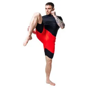 RDX T16 COMPRESSION MMA SHORTS 2V1 Kraťasy na MMA, červená, veľkosť