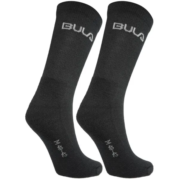 Bula 2PK WOOL SOCK Pánske ponožky, čierna, veľkosť 40-42