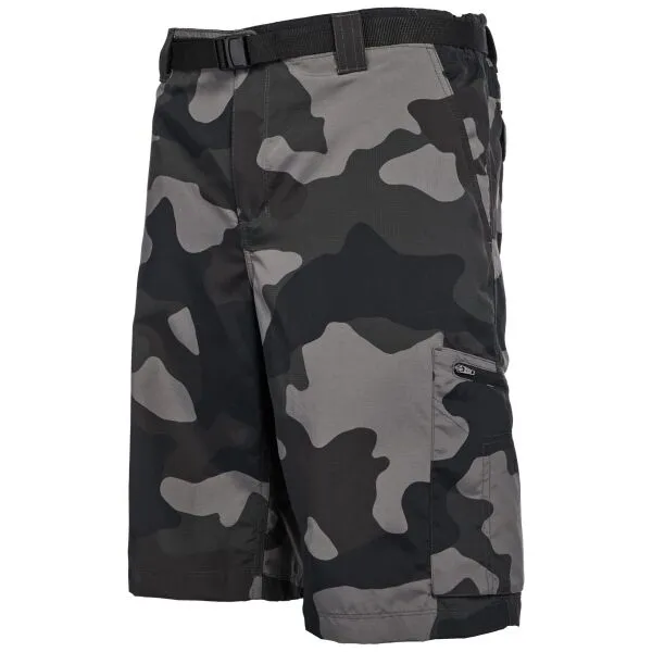 Columbia SILVER RIDGE PRINTED CARGO SHORT Pánske šortky, tmavo sivá, veľkosť