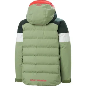 Helly Hansen JR DIAMOND JACKET Dievčenská lyžiarska bunda, zelená, veľkosť 8Y