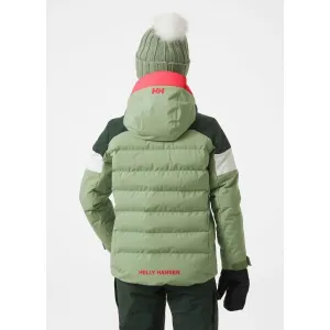 Helly Hansen JR DIAMOND JACKET Dievčenská lyžiarska bunda, zelená, veľkosť 8Y