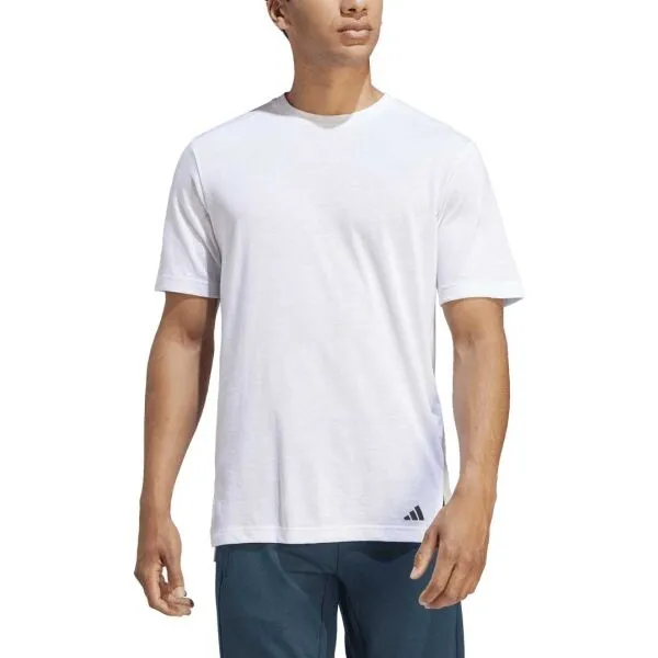 adidas YOGA BASE TEE Pánske športové tričko, biela, veľkosť XXL