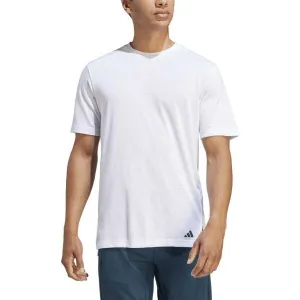adidas YOGA BASE TEE Pánske športové tričko, biela, veľkosť XXL