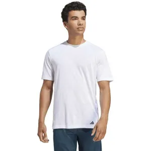 adidas YOGA BASE TEE Pánske športové tričko, biela, veľkosť XXL