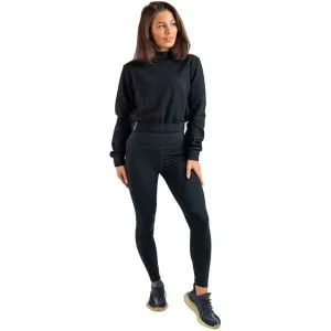 GymBeam ESSENTIAL HIGH NECK JUMPER Dámska mikina, čierna, veľkosť