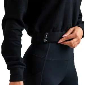 GymBeam ESSENTIAL HIGH NECK JUMPER Dámska mikina, čierna, veľkosť