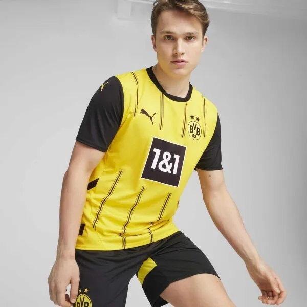 Puma BVB HOME JERSEY REPLICA Futbalový dres, žltá, veľkosť