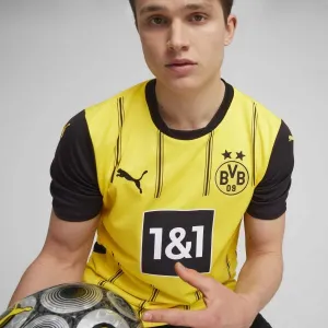 Puma BVB HOME JERSEY REPLICA Futbalový dres, žltá, veľkosť