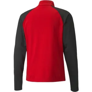 Puma TEAMLIGA 1/4 ZIP TOP Pánska futbalová mikina, červená, veľkosť