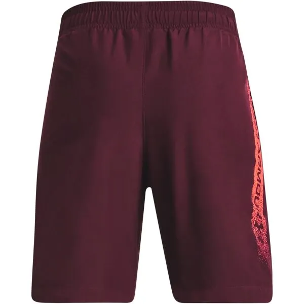 Under Armour WOVEN GRAPHIC SHORTS Chlapčenské kraťasy, vínová, veľkosť