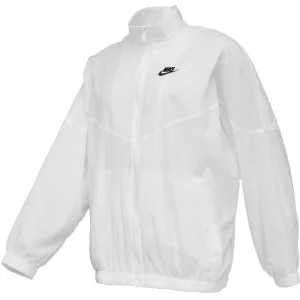 Nike NSW ESSNTL WR WVN JKT Dámska bežecká bunda, biela, veľkosť