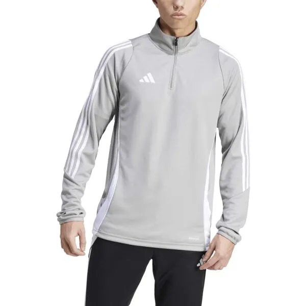 adidas TIRO24 TRAINING TOP Pánska mikina, sivá, veľkosť