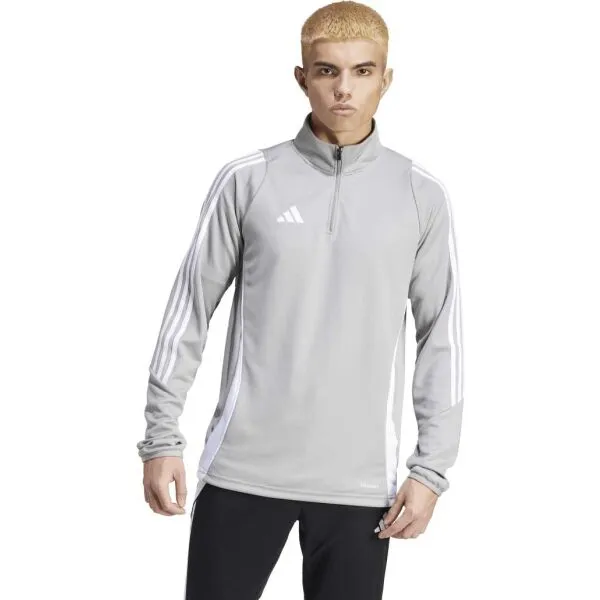 adidas TIRO24 TRAINING TOP Pánska mikina, sivá, veľkosť