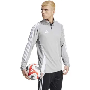 adidas TIRO24 TRAINING TOP Pánska mikina, sivá, veľkosť